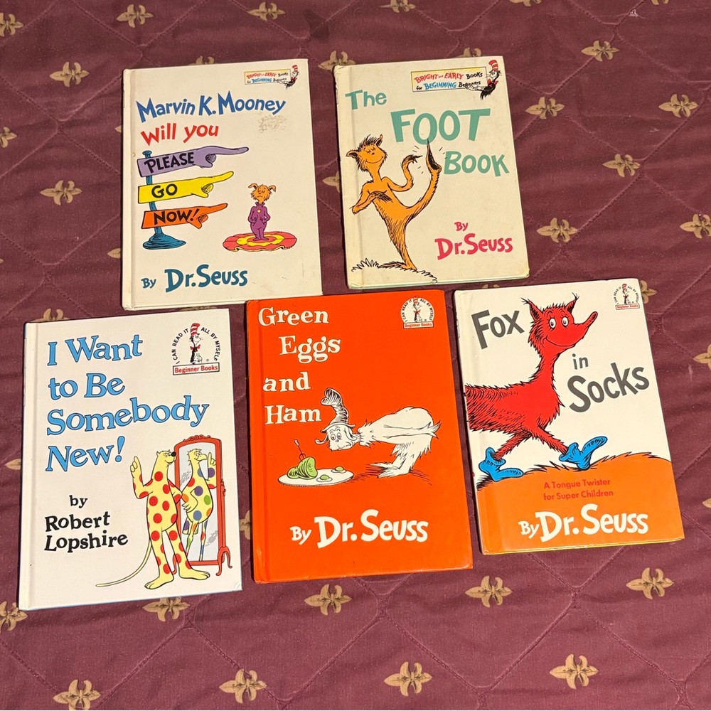 Dr. Seuss Hardcover Book Set - Red, White, Orange, Blue
